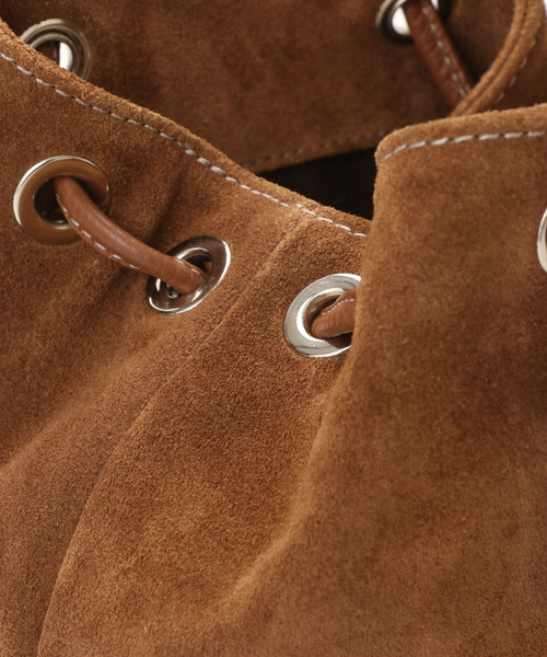 marco masi（マルコマージ）の「MARCO MASI/スエード巾着（トートバッグ・レディース・カーキ/ダークグレー・ﾌﾘ-）」の11枚目の写真