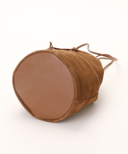 marco masi（マルコマージ）の「MARCO MASI/スエード巾着（トートバッグ・レディース・カーキ/ダークグレー・ﾌﾘ-）」の12枚目の写真