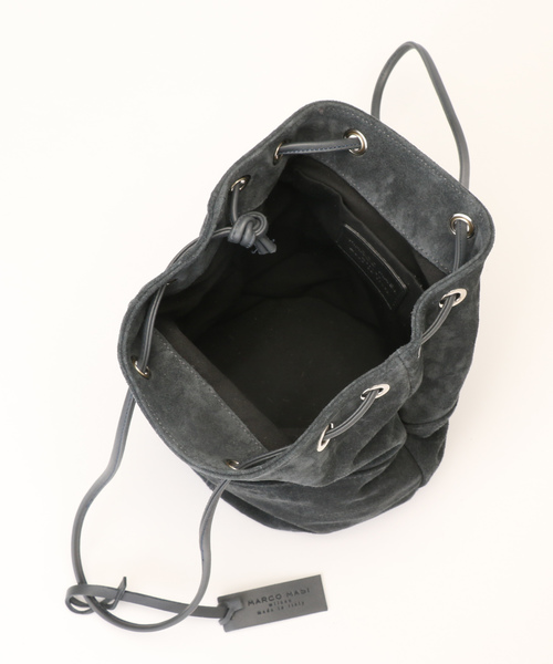marco masi（マルコマージ）の「MARCO MASI/スエード巾着（トートバッグ・レディース・カーキ/ダークグレー・ﾌﾘ-）」の14枚目の写真