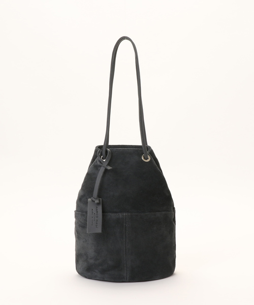 marco masi（マルコマージ）の「MARCO MASI/スエード巾着（トートバッグ・レディース・カーキ/ダークグレー・ﾌﾘ-）」の5枚目の写真