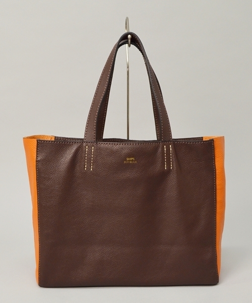 SHIPS JET BLUE（シップスジェットブルー）の「☆☆JB: イタリアンレザートート/SIDE■（トートバッグ・メンズ・ブラック系その他/ブラウン系その他/ブルー系その他・FREE）」の6枚目の写真