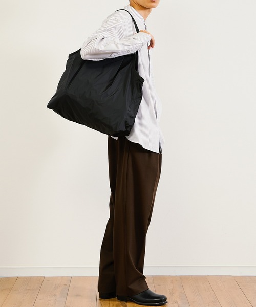 Butler Verner Sails（バトラーヴァーナーセイルス）の「Butler Verner Sails / バトラーバーナーセイルズ / Lip Nylon Balloon Big Tote リップナイロンバルーンビッグトートバッグ / JA-2250（トートバッグ・メンズ・ブラック/ブルー/グリーン/カーキ/ベージュ・FREE）」の10枚目の写真