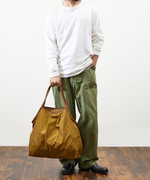 Butler Verner Sails（バトラーヴァーナーセイルス）の「Butler Verner Sails / バトラーバーナーセイルズ / Lip Nylon Balloon Big Tote リップナイロンバルーンビッグトートバッグ / JA-2250（トートバッグ・メンズ・ブラック/ブルー/グリーン/カーキ/ベージュ・FREE）」の6枚目の写真