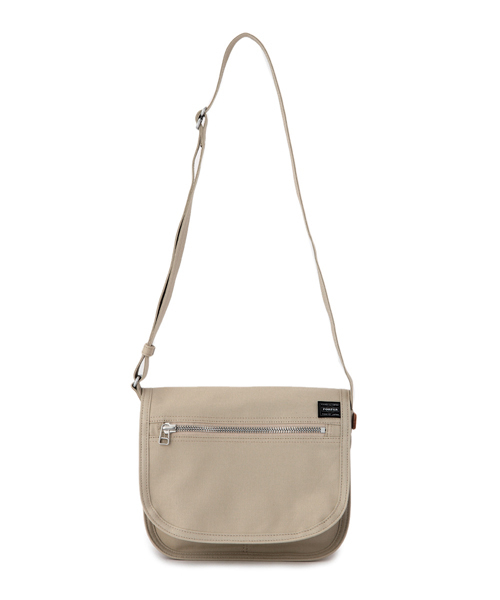 【美品】PORTER GIRL ポーター ネイキッド ショルダーバッグ ベージュ PORTER（ポーター）の「PORTER GIRL NAKED SHOULDER BAG SMALL <B印