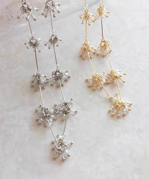 Cupid Heart（キューピッドハート）の「【Cupid Heart】結婚式アクセサリー ミニクリアタッセルネックレス（ネックレス・レディース・シルバー/ゴールド・MEDIUM）」の7枚目の写真