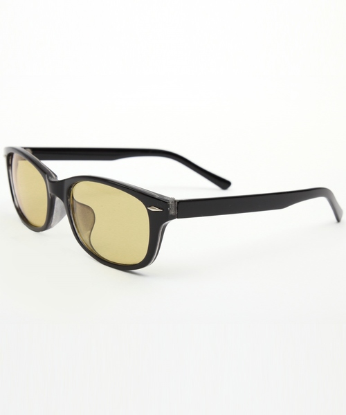 ８(eight)（エイト）の「ウェリントン サングラス 伊達メガネ 専用ケース付き（サングラス・メンズ・ライトブルー/オリーブ/クリア/マスタード/ブラック系その他/ブラウン系その他/ブラック系その他2/ブラック系その他3・FREE）」の7枚目の写真