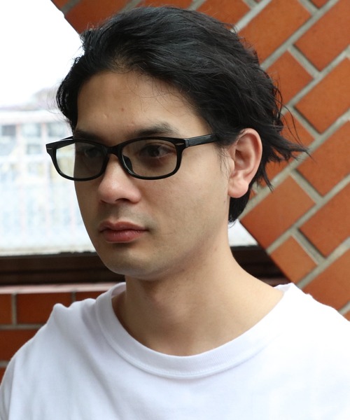 ８(eight)（エイト）の「ウェリントン サングラス 伊達メガネ 専用ケース付き（サングラス・メンズ・ライトブルー/オリーブ/クリア/マスタード/ブラック系その他/ブラウン系その他/ブラック系その他2/ブラック系その他3・FREE）」の10枚目の写真