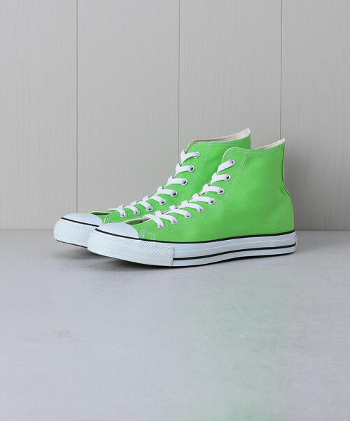 AURALEE（オーラリー）の「＜AURALEE × CONVERSE × BY＞ ALLSTAR HI/スニーカー.（スニーカー・メンズ・ライム/ピンク・7/7h/10h/11h/9/8h/9h/8）」の3枚目の写真