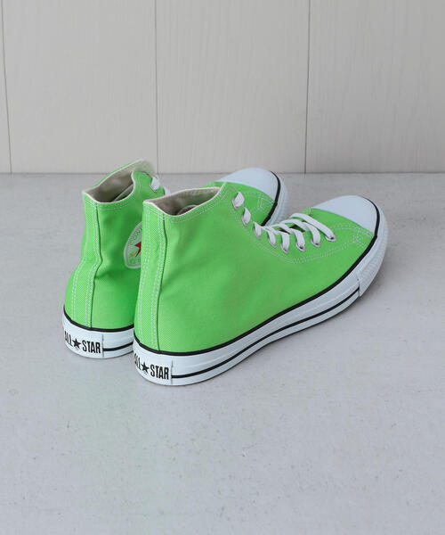 AURALEE(オーラリー)の「<AURALEE × CONVERSE × BY> ALLSTAR HI/スニーカー. ◆(スニーカー・メンズ・ライム/ピンク・8h/10h/7h/8/7/9h/9/11h)」の8枚目の写真