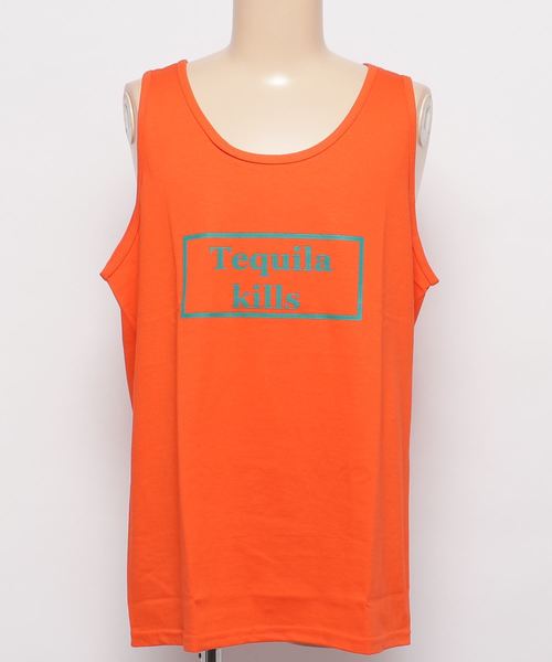 Homeyland(ホーミーランド)の「Tequila kills TANKTOP タンクトップ(タンクトップ・メンズ・ホワイト/ブラック/オレンジ・MEDIUM/LARGE)」の8枚目の写真