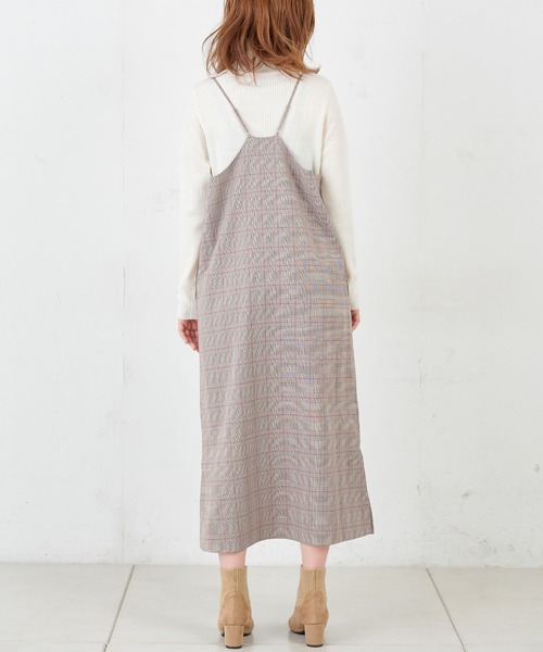 natural couture（ナチュラルクチュール）の「ちび釦付きシンプルキャミワンピ（ワンピース・レディース・ベージュ系その他/レオパード/その他・FREE）」の6枚目の写真