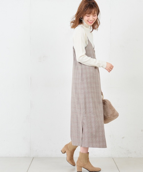 natural couture（ナチュラルクチュール）の「ちび釦付きシンプルキャミワンピ（ワンピース・レディース・ベージュ系その他/レオパード/その他・FREE）」の15枚目の写真