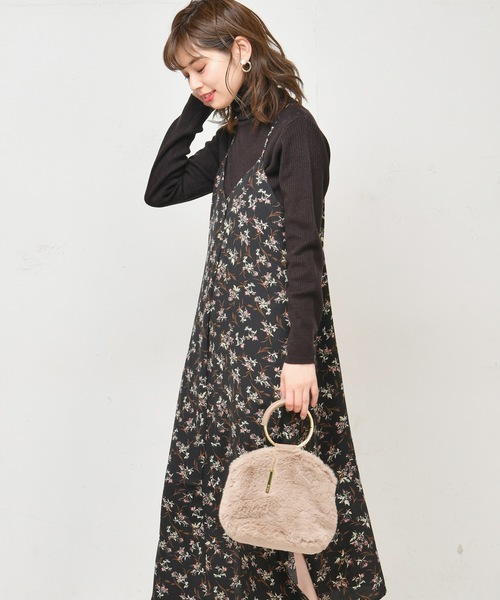 natural couture（ナチュラルクチュール）の「ちび釦付きシンプルキャミワンピ（ワンピース・レディース・ベージュ系その他/レオパード/その他・FREE）」の20枚目の写真