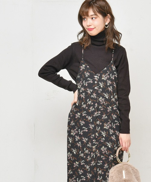 natural couture（ナチュラルクチュール）の「ちび釦付きシンプルキャミワンピ（ワンピース・レディース・ベージュ系その他/レオパード/その他・FREE）」の21枚目の写真