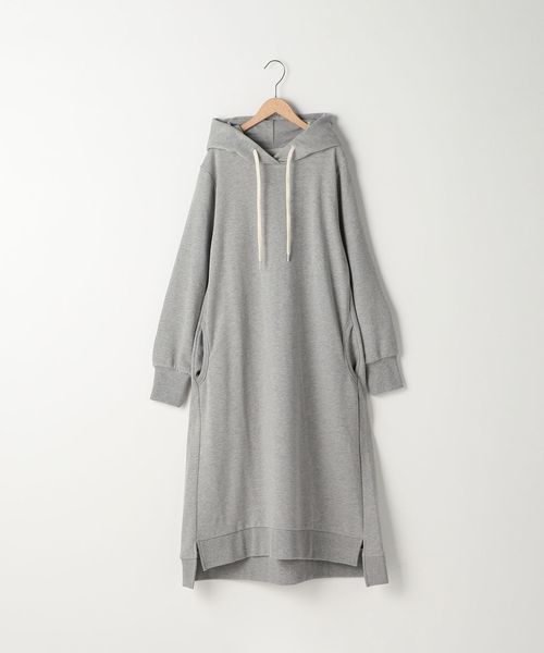coen(コーエン)の「CVC裏毛フーデッドワンピース (パーカーワンピース)(ワンピース・レディース・グレー/ネイビー・FREE)」の2枚目の写真