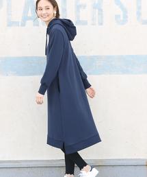 coen | CVC裏毛フーデッドワンピース (パーカーワンピース)(ワンピース)