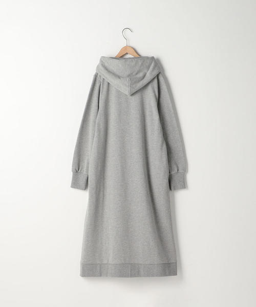 coen(コーエン)の「CVC裏毛フーデッドワンピース (パーカーワンピース)(ワンピース・レディース・グレー/ネイビー・FREE)」の5枚目の写真