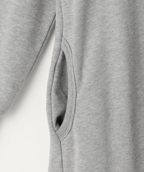 coen(コーエン)の「CVC裏毛フーデッドワンピース (パーカーワンピース)(ワンピース・レディース・グレー/ネイビー・FREE)」の4枚目の写真