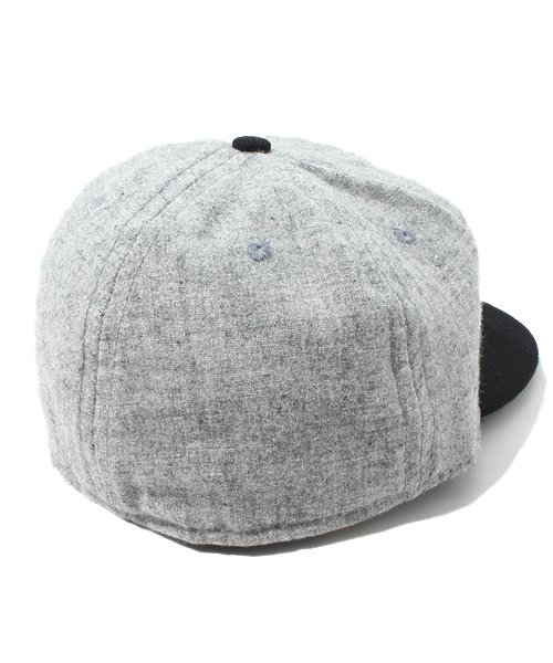 AMERICAN RAG CIE（アメリカンラグシー）の「EBBETS FIELD ウールベースボールキャップ 104-EBF-SOLID-2C（キャップ・レディース・グレー・7 3/8/7 1/2）」の5枚目の写真