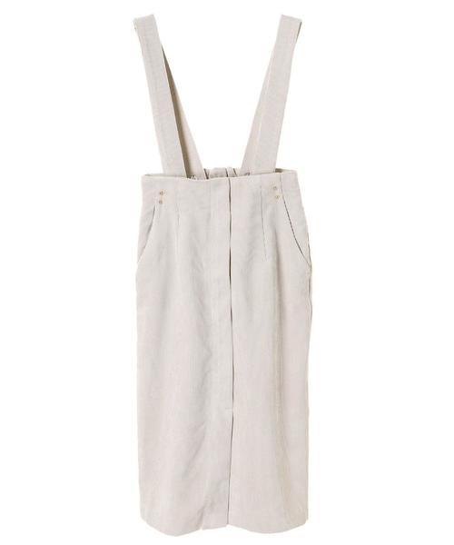 YECCA VECCA（イェッカヴェッカ）の「・サス付きコーデュロイスカート（スカート・レディース・ネイビー/ライトベージュ/キャメル・M/S）」の5枚目の写真