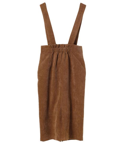 YECCA VECCA（イェッカヴェッカ）の「・サス付きコーデュロイスカート（スカート・レディース・ネイビー/ライトベージュ/キャメル・M/S）」の15枚目の写真