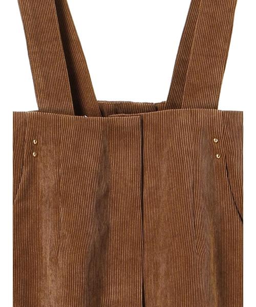 YECCA VECCA（イェッカヴェッカ）の「・サス付きコーデュロイスカート（スカート・レディース・ネイビー/ライトベージュ/キャメル・M/S）」の14枚目の写真