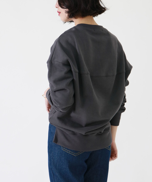 &g'aime（アンジェム）の「【&g'aime】ルーズシルエットプルオーバー（スウェット・レディース・チャコールグレー/グレー/ピンク/ライトグリーン/アイボリー・FREE）」の8枚目の写真