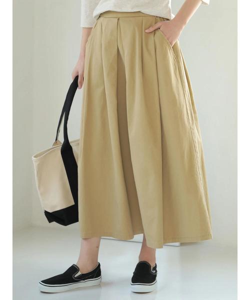 AMERICAN HOLIC（アメリカンホリック）の「フロントタックミディスカート＊（スカート・レディース・ベージュ/ネイビー/カーキ・M/L）」の14枚目の写真