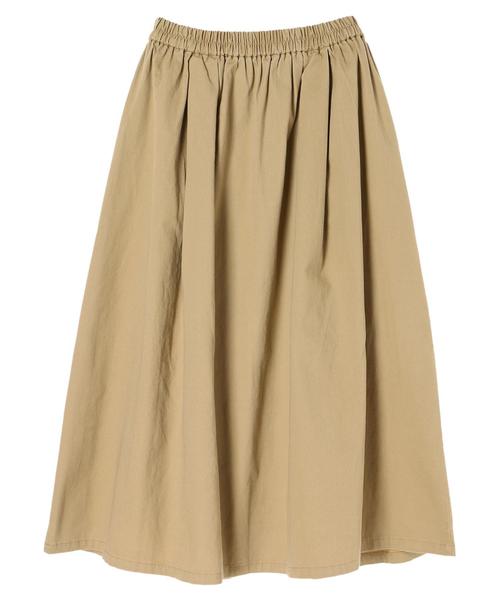 AMERICAN HOLIC（アメリカンホリック）の「フロントタックミディスカート＊（スカート・レディース・ベージュ/ネイビー/カーキ・M/L）」の7枚目の写真