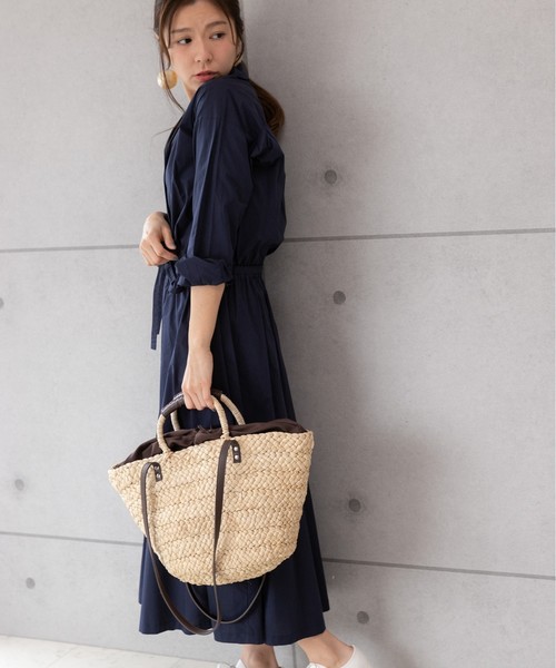 PREFERIR（プレフェリール）の「開襟シャツ オープンカラー ワンピース【フジテレビ・プライムニュース番組着用】（シャツワンピース・レディース・モカ/グリーン/ネイビー/ピンク・MEDIUM/LARGE）」の8枚目の写真