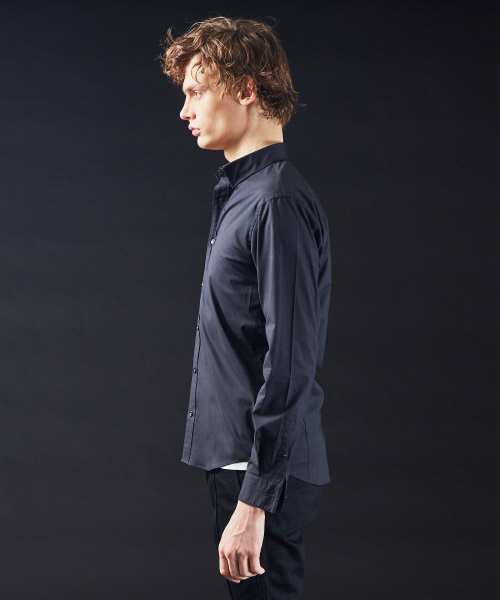5351 POUR LES HOMMES(ゴーサンゴーイチプールオム)の「ライトストレッチブロードドレスシャツ(シャツ/ブラウス・メンズ・ブラック/オフホワイト・44/46/48/50)」の15枚目の写真