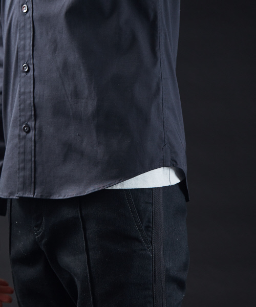 5351 POUR LES HOMMES(ゴーサンゴーイチプールオム)の「ライトストレッチブロードドレスシャツ(シャツ/ブラウス・メンズ・ブラック/オフホワイト・44/46/48/50)」の20枚目の写真