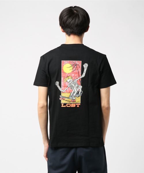 lost（ロスト）の「半袖Tシャツ LOST LOST-SOUL-CARVE L19SS-B（Tシャツ/カットソー・メンズ・ホワイト/ブラック/ピンク・S/M/L）」の5枚目の写真