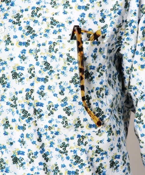 BEAUTY&YOUTH UNITED ARROWS(ビューティーアンドユースユナイテッドアローズ)の「BY フラワー プリント ボタンダウン シャツ◆(シャツ/ブラウス・メンズ・オフホワイト/ネイビー・LARGE/MEDIUM/SMALL/X-LARGE/X-SMALL)」の9枚目の写真