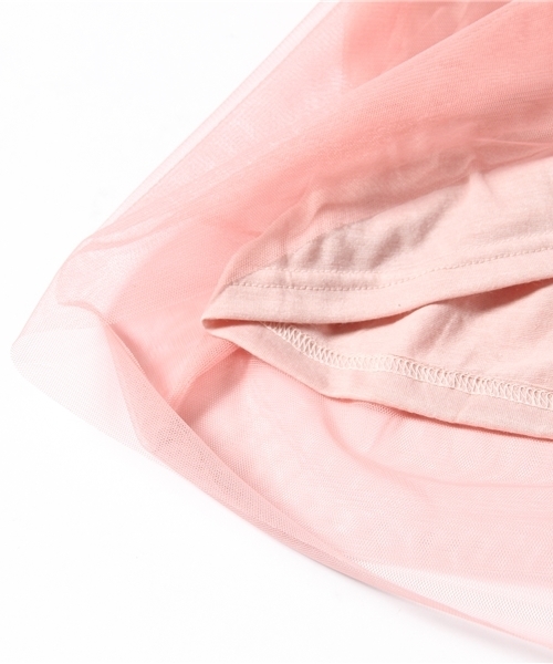 WEGO（ウィゴー）の「WEGO/チュールミドルスカート（スカート・レディース・オフホワイト/グリーン系その他/ライトピンク・FREE）」の8枚目の写真