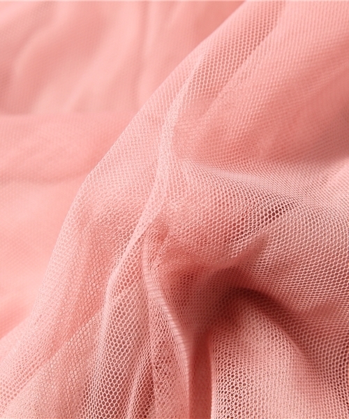 WEGO（ウィゴー）の「WEGO/チュールミドルスカート（スカート・レディース・オフホワイト/グリーン系その他/ライトピンク・FREE）」の9枚目の写真