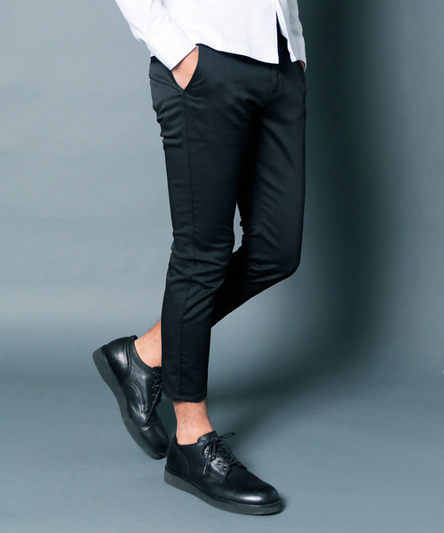 Magine(マージン)の「【Magine】T/C STRETCH TWILL CROPPED TAPERED PANTS:T/C ストレッチツイル クロップド テーパード パンツ(その他パンツ・メンズ・ブラック/チャコールグレー/ベージュ・44/46/48)」の1枚目の写真