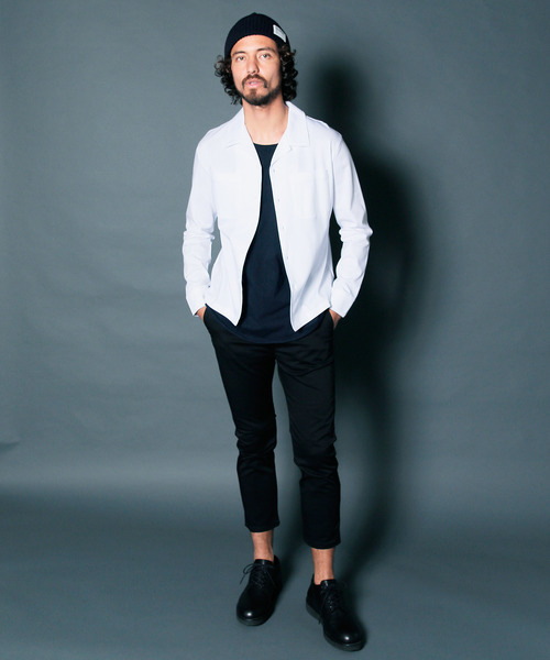 Magine(マージン)の「【Magine】T/C STRETCH TWILL CROPPED TAPERED PANTS:T/C ストレッチツイル クロップド テーパード パンツ(その他パンツ・メンズ・ブラック/チャコールグレー/ベージュ・44/46/48)」の4枚目の写真