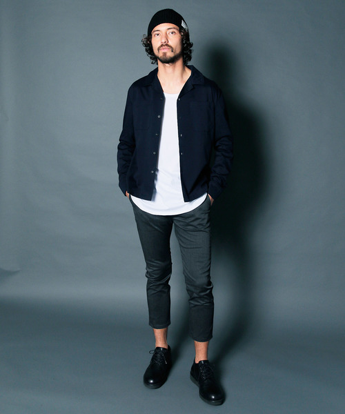 Magine(マージン)の「【Magine】T/C STRETCH TWILL CROPPED TAPERED PANTS:T/C ストレッチツイル クロップド テーパード パンツ(その他パンツ・メンズ・ブラック/チャコールグレー/ベージュ・44/46/48)」の5枚目の写真