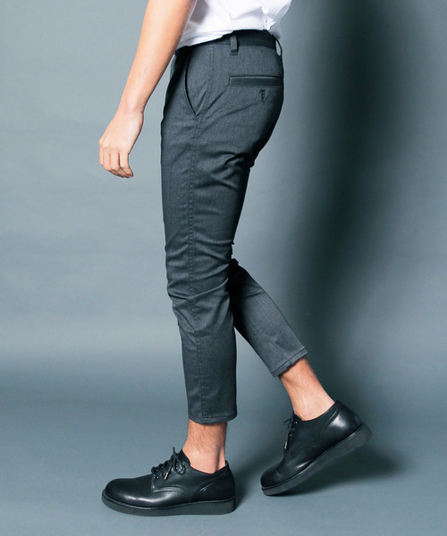 Magine(マージン)の「【Magine】T/C STRETCH TWILL CROPPED TAPERED PANTS:T/C ストレッチツイル クロップド テーパード パンツ(その他パンツ・メンズ・ブラック/チャコールグレー/ベージュ・44/46/48)」の7枚目の写真