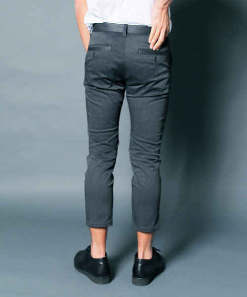 Magine(マージン)の「【Magine】T/C STRETCH TWILL CROPPED TAPERED PANTS:T/C ストレッチツイル クロップド テーパード パンツ(その他パンツ・メンズ・ブラック/チャコールグレー/ベージュ・44/46/48)」の8枚目の写真