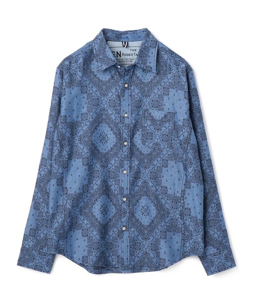 MEN'S BIGI（メンズビギ）の「ペイズリー柄ジャカードシャツ【ワンウォッシュ】（シャツ/ブラウス・メンズ・レッド/イエロー/ブルー・S/M/L）」の16枚目の写真