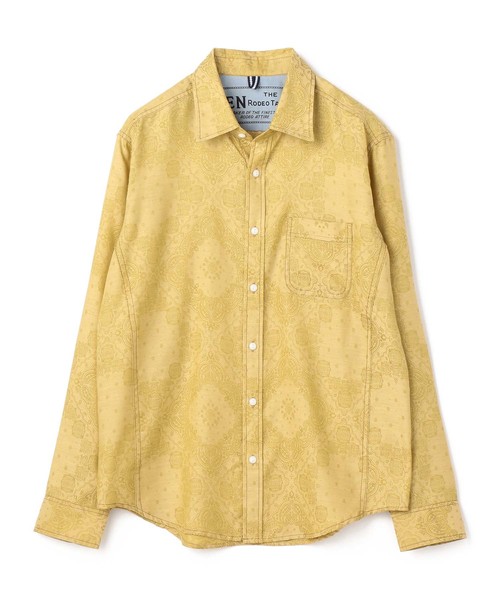 MEN'S BIGI（メンズビギ）の「ペイズリー柄ジャカードシャツ【ワンウォッシュ】（シャツ/ブラウス・メンズ・レッド/イエロー/ブルー・S/M/L）」の17枚目の写真