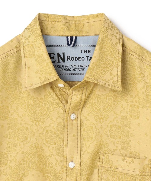 MEN'S BIGI（メンズビギ）の「ペイズリー柄ジャカードシャツ【ワンウォッシュ】（シャツ/ブラウス・メンズ・レッド/イエロー/ブルー・S/M/L）」の20枚目の写真