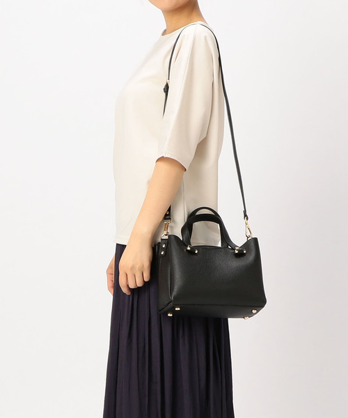 Tiara（ティアラ）の「GIANNI  NOTARO　センターポケット付きバッグ（ショルダーバッグ・レディース・グレー系その他/ブラック/グレー・FREE）」の10枚目の写真