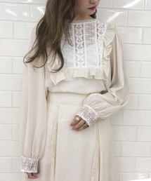 one after another NICE CLAUP | 【Petite】前後2wayフリルブラウス(シャツ/ブラウス)