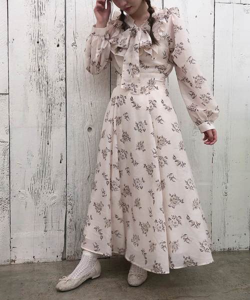 one after another NICE CLAUP（ワンアフターアナザーナイスクラップ）の「【Petite by NICE CLAUP】前後2wayフリルブラウス（シャツ/ブラウス・レディース・オフホワイト/ホワイト系その他/ピンク系その他・FREE）」の10枚目の写真