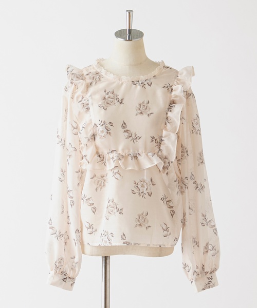 one after another NICE CLAUP（ワンアフターアナザーナイスクラップ）の「【Petite by NICE CLAUP】前後2wayフリルブラウス（シャツ/ブラウス・レディース・オフホワイト/ホワイト系その他/ピンク系その他・FREE）」の17枚目の写真