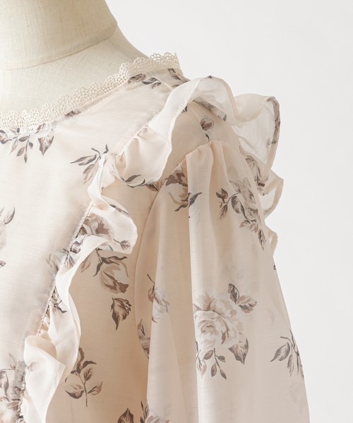 one after another NICE CLAUP（ワンアフターアナザーナイスクラップ）の「【Petite by NICE CLAUP】前後2wayフリルブラウス（シャツ/ブラウス・レディース・オフホワイト/ホワイト系その他/ピンク系その他・FREE）」の18枚目の写真