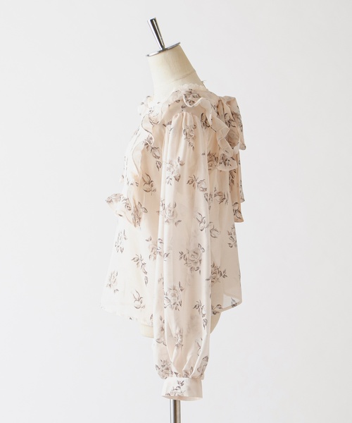 one after another NICE CLAUP（ワンアフターアナザーナイスクラップ）の「【Petite by NICE CLAUP】前後2wayフリルブラウス（シャツ/ブラウス・レディース・オフホワイト/ホワイト系その他/ピンク系その他・FREE）」の21枚目の写真